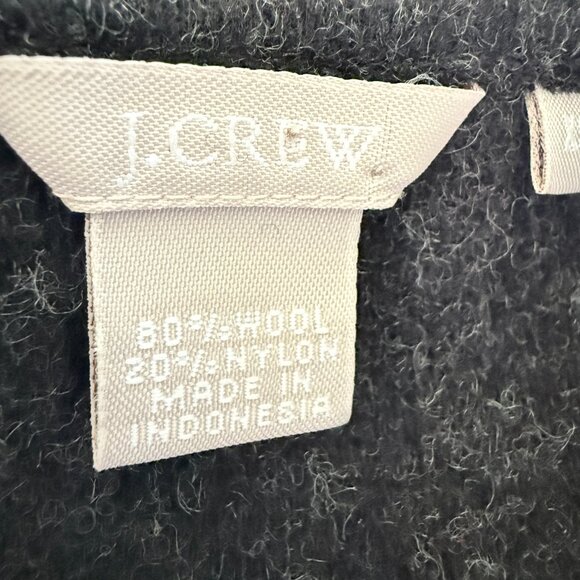 J. Crew black sleeveless mock neck zip up wool sweater vest with pockets size XS - Picture 7 of 8